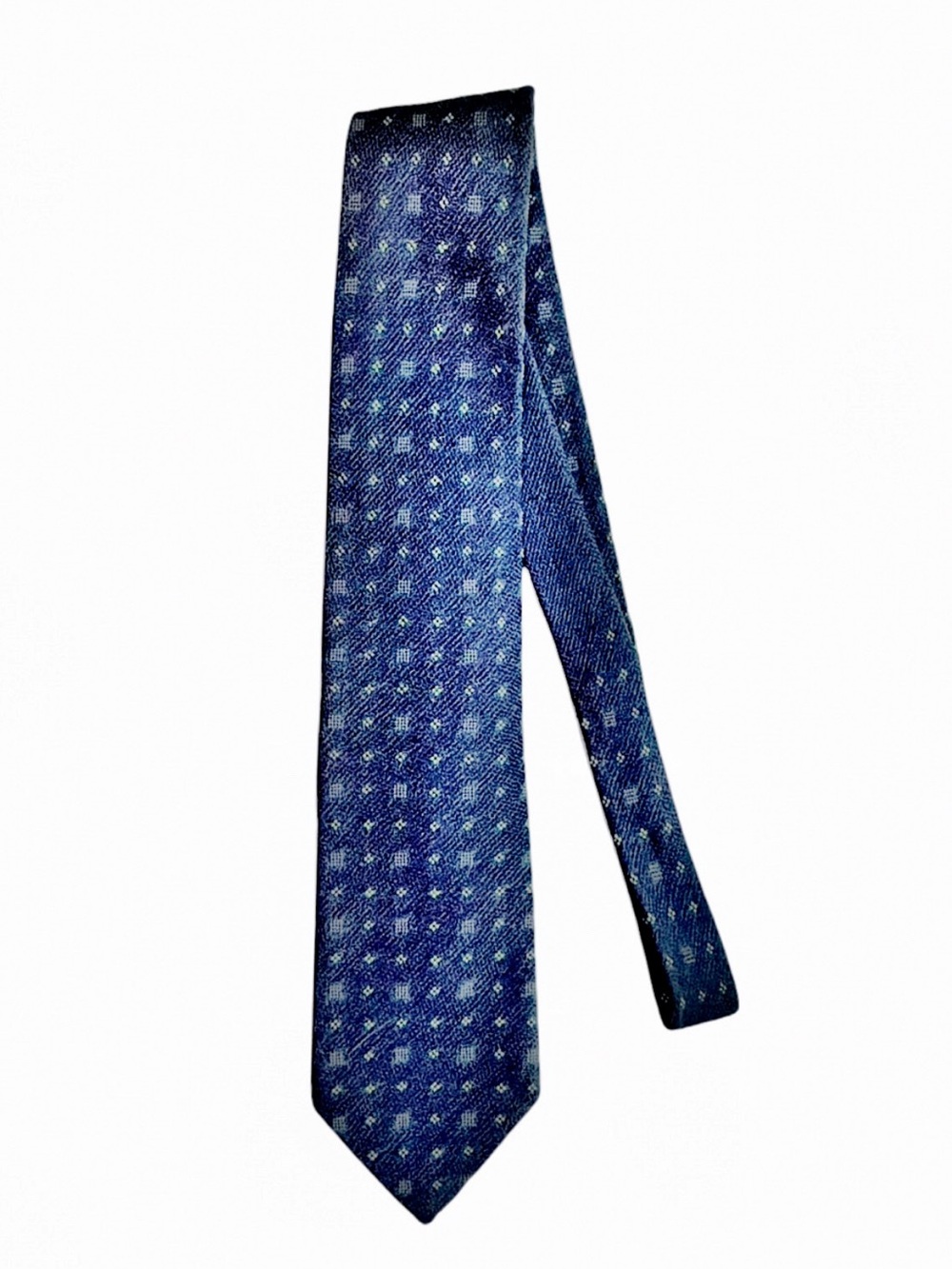 Bijan Men’s Silk Tie | Made in Italy | Textured Woven Pattern Luxury Necktie